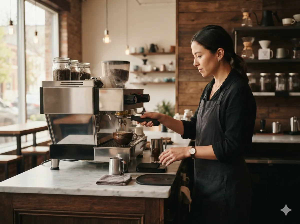 Barista Making Coffee